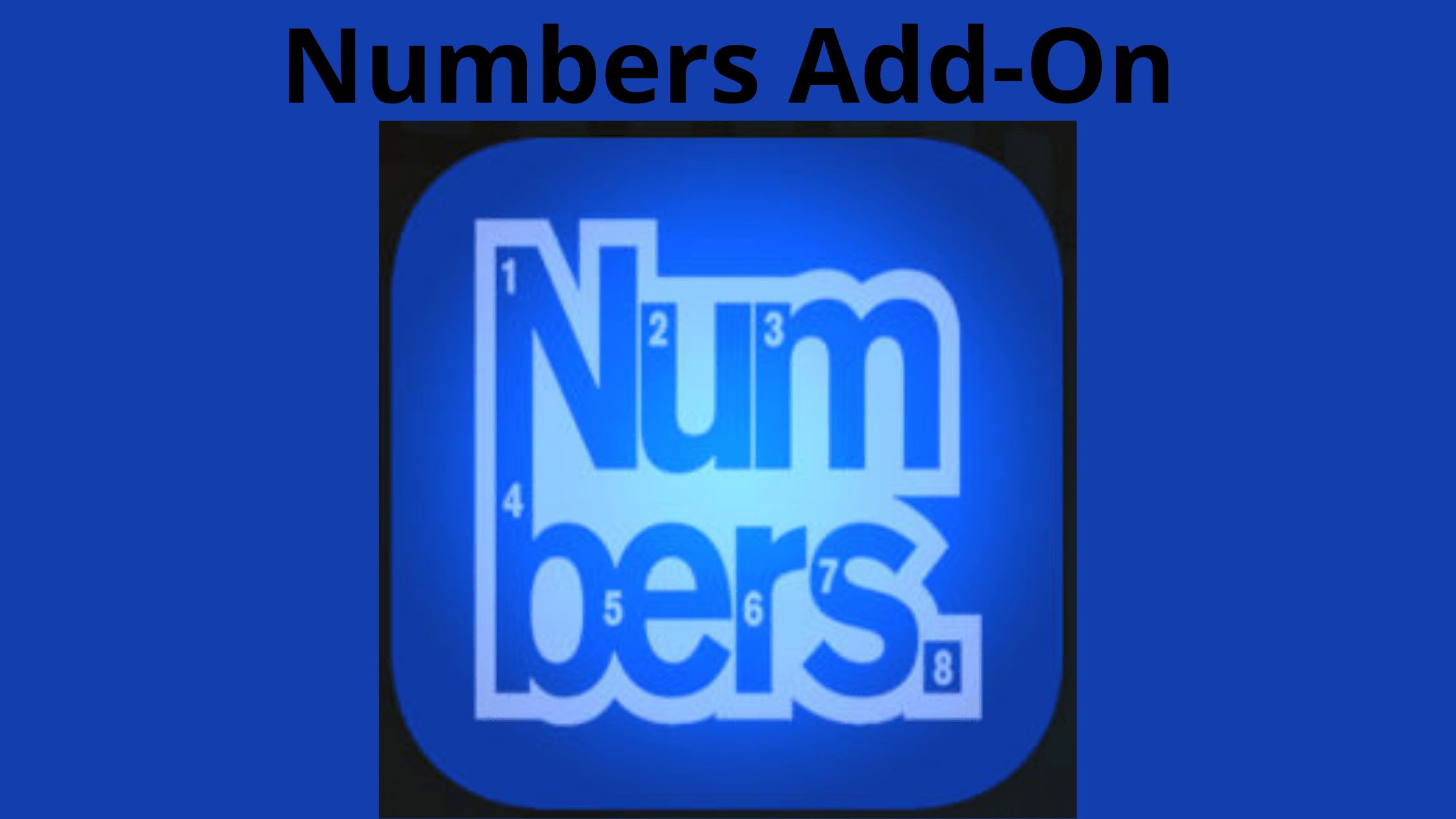 Numbers Add-On