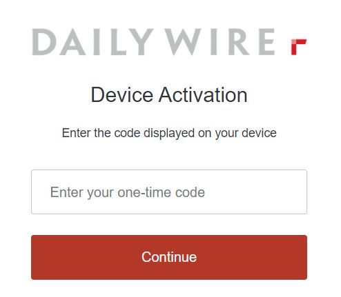 Daily Wire Activation Verification Code