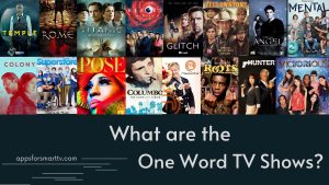 What are the One Word TV Shows? [Listed 2022]
