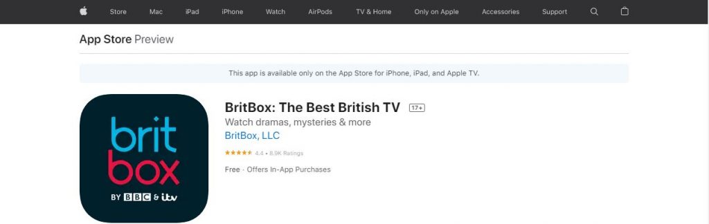BritBox on Apple App Store